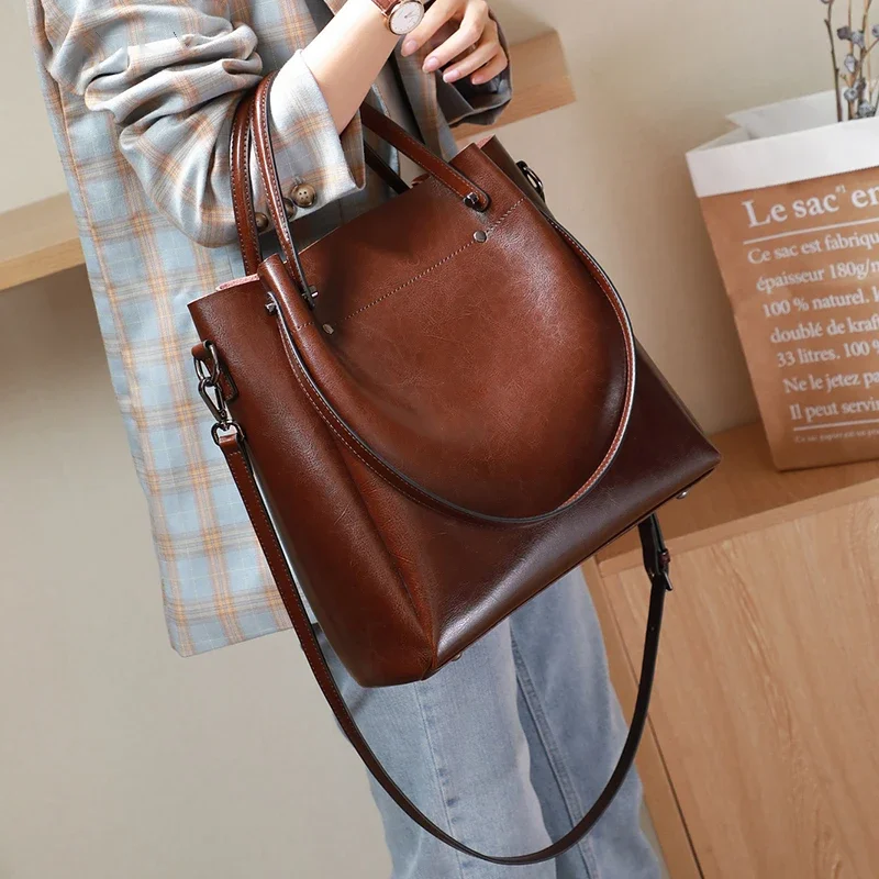 Luxury Bags From China - Hakiki Deri Kadınlar için Tote Çanta