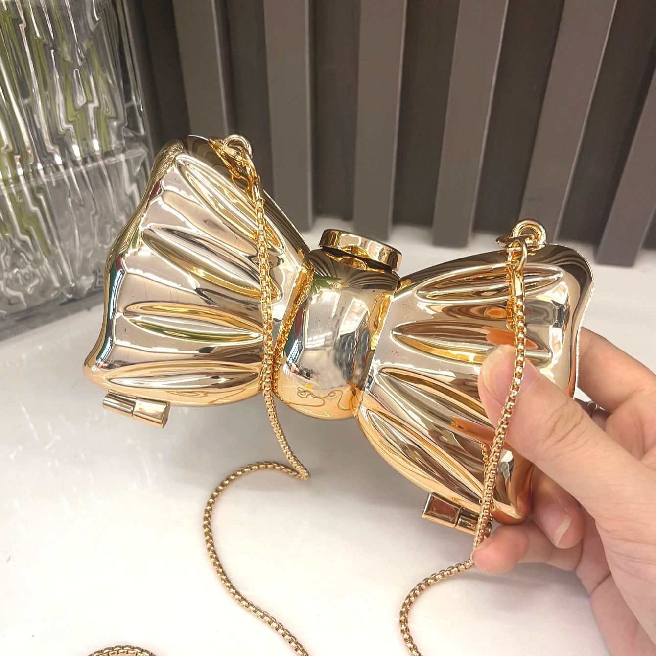 Luxury Bags Brands - Altın Akşam çanta Çantalar ve çanta