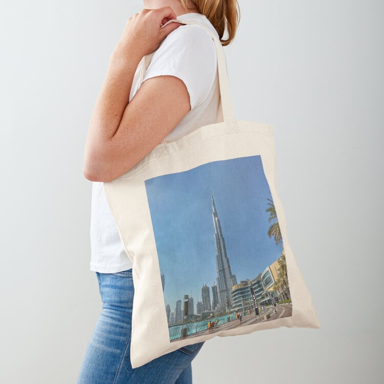 Luxury Bags Dubai - Dubai, Burj Khalifa fotoğrafı Tote Çanta
