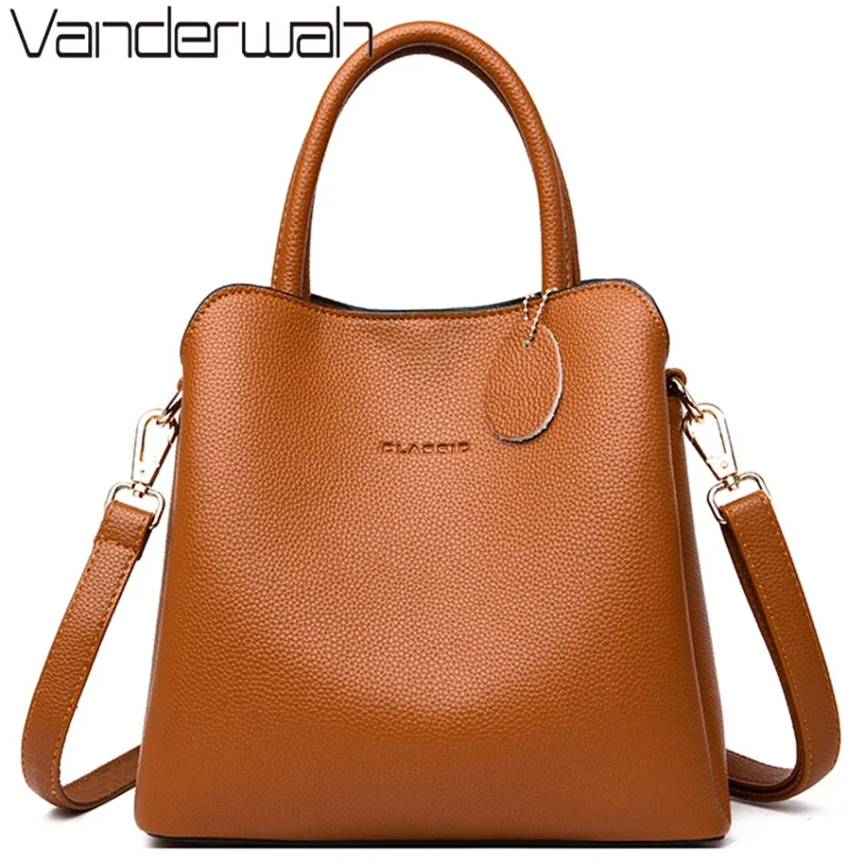 Luxury Bags From China - Yeni 3 Ana Cep Deri Lüks