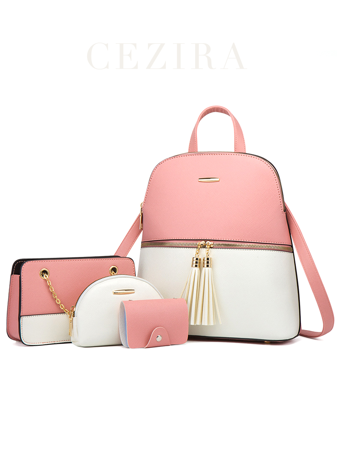 Luxury Bags That Are Vegan - 4 adet çanta Set kadın moda