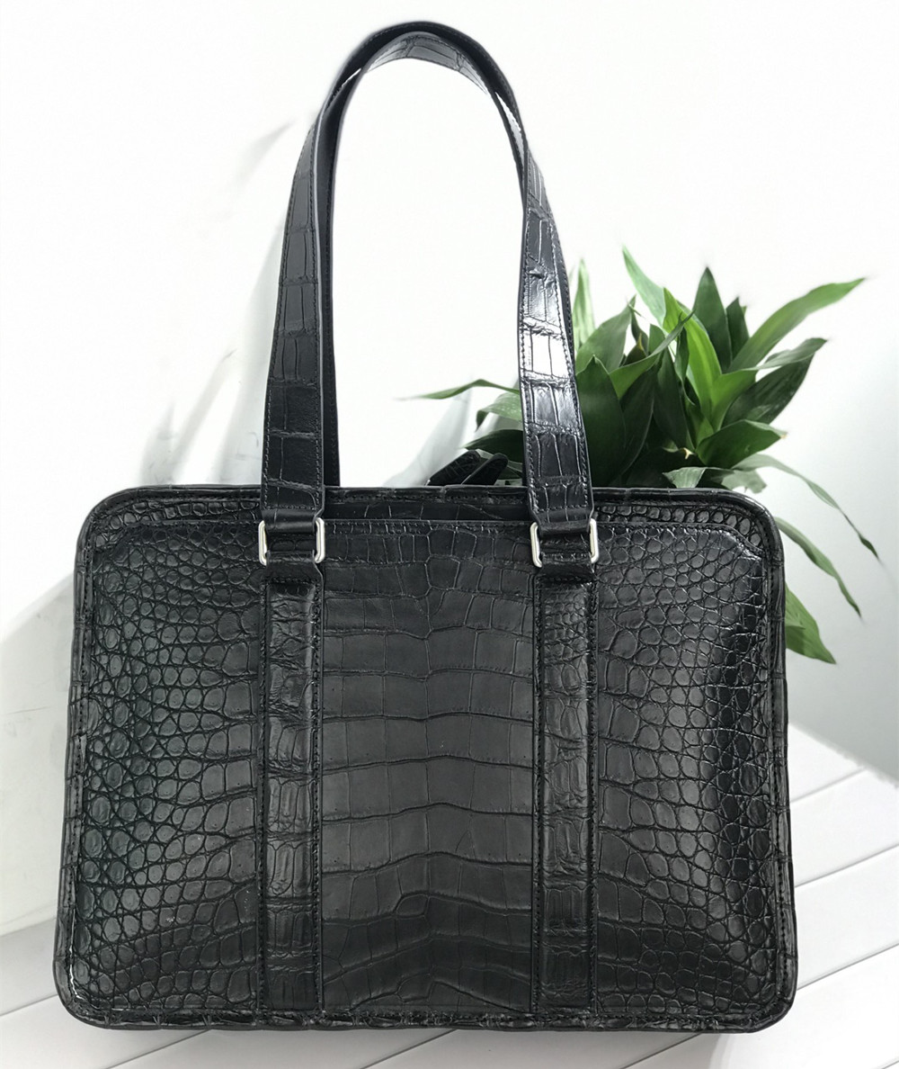 Luxury Bags Brands - Yeni timsah derisi laptop çantası gerçek