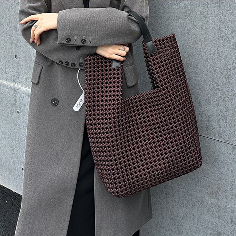 Luxury Bags Sales - 2025 Lüks Oymalı Dokuma Büyük Kapasiteli