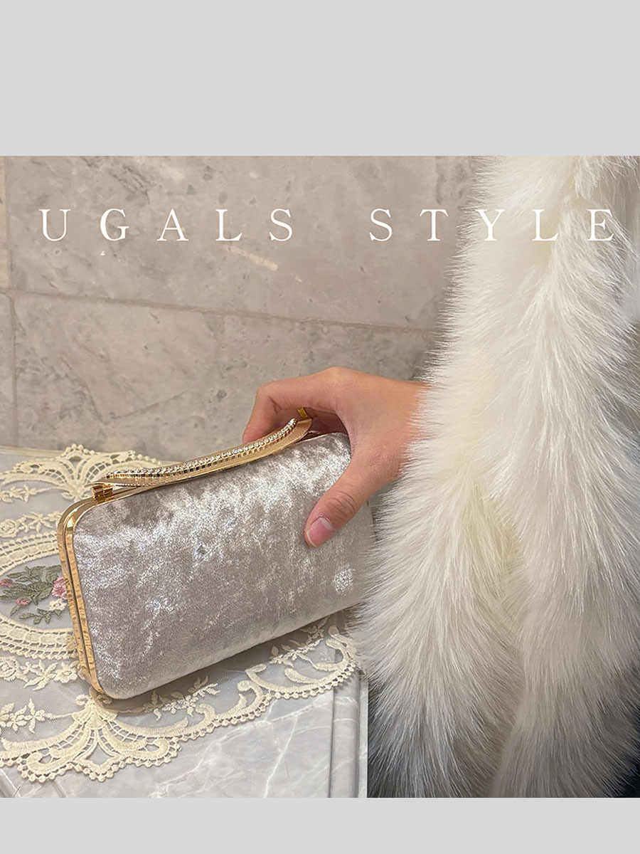 UGALS Kadife Kutu Çanta Akşam  - Luxury Bags For Young Women incelemesi ve fiyatı