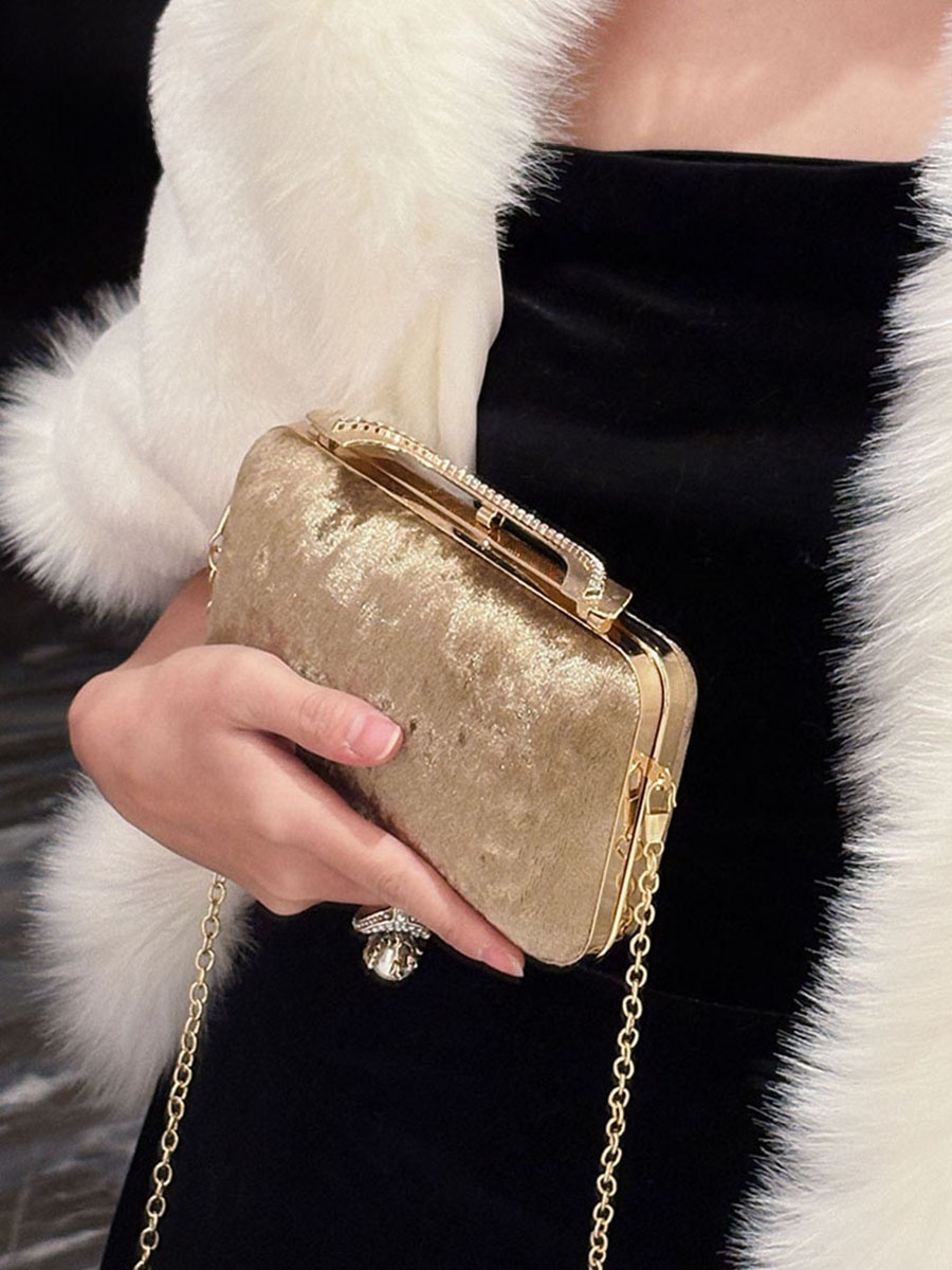 UGALS Kadife Kutu Çanta Akşam  - Luxury Bags For Young Women incelemesi ve fiyatı
