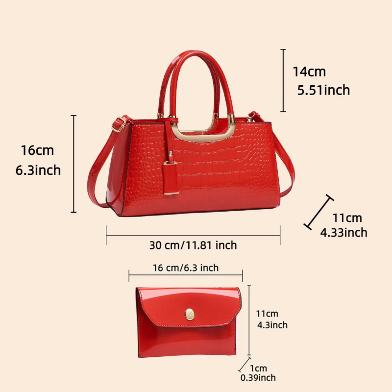 Kadın Çanta Seti, Hafif Lüks P - Luxury Zipper Bags incelemesi ve fiyatı