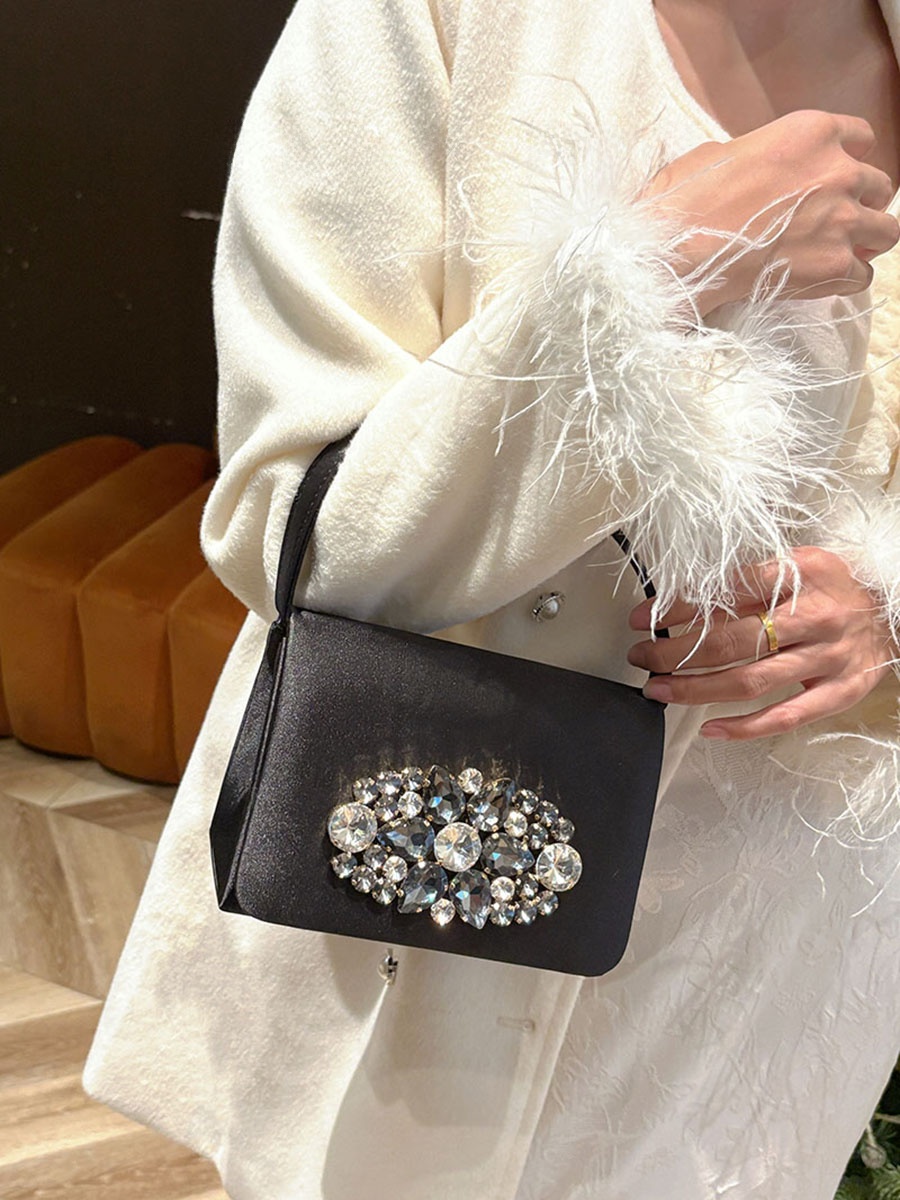 UGALS Lüks Saten Elmas Taşlı K - Luxury Bags For Young Women incelemesi ve fiyatı