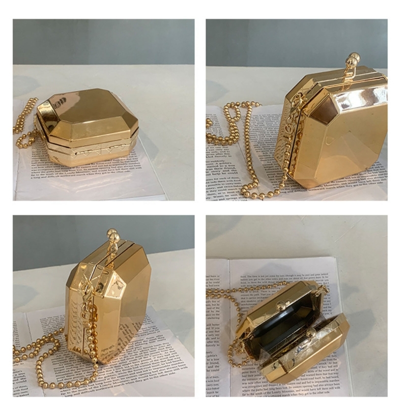Mini lüks altın parti akşam de - Luxury Zipper Bags incelemesi ve fiyatı