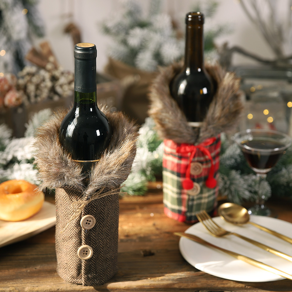 Lüks Noel Şarap Şişesi Kılıfı  - Luxury Xmas Bags incelemesi ve fiyatı