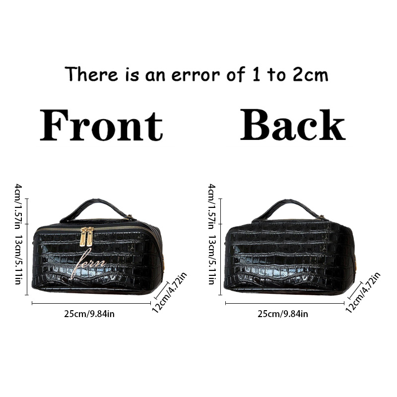 İşlemeli Croc Makyaj Çantası K - Luxury Bags That Are Vegan incelemesi ve fiyatı